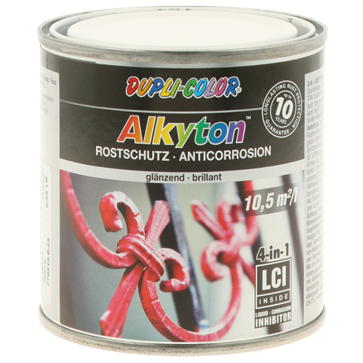 Dupli Color Alkyton Streichlack 250 ml 245534 RAL 9010 reinweiss
